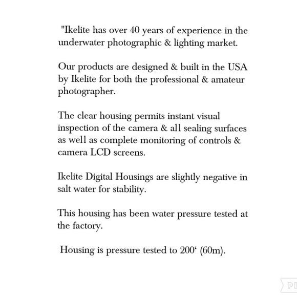 Ikelite Underwater Housing for Nikon Coolpix P3&P4 - Picture 2 of 15